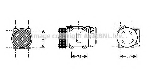 PRASCO SUK034 Compressor, air conditioning